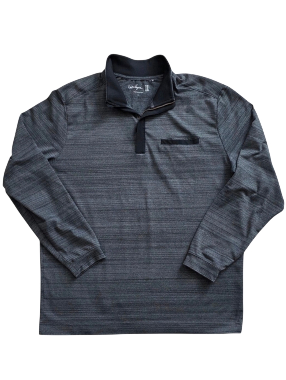 Walter Hagen Large Gray Space Dye Quarter Zip Pullover 11 Majors Collection Golf